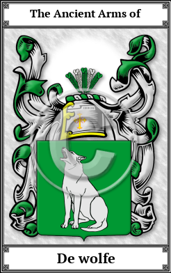 De wolfe Family Crest Download (JPG) Book Plated - 600 DPI